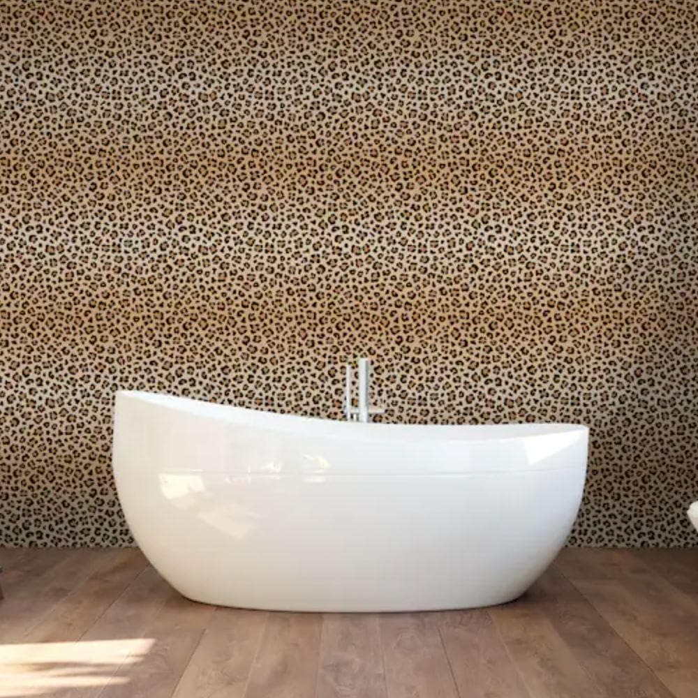 Brown Leopard Dots Wallpaper