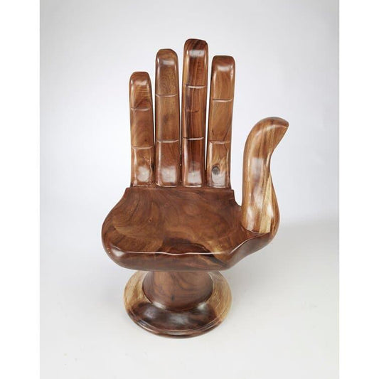 Buddha Hand Wooden Accent Chair - MAIA HOMES