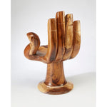 Buddha Hand Wooden Accent Chair