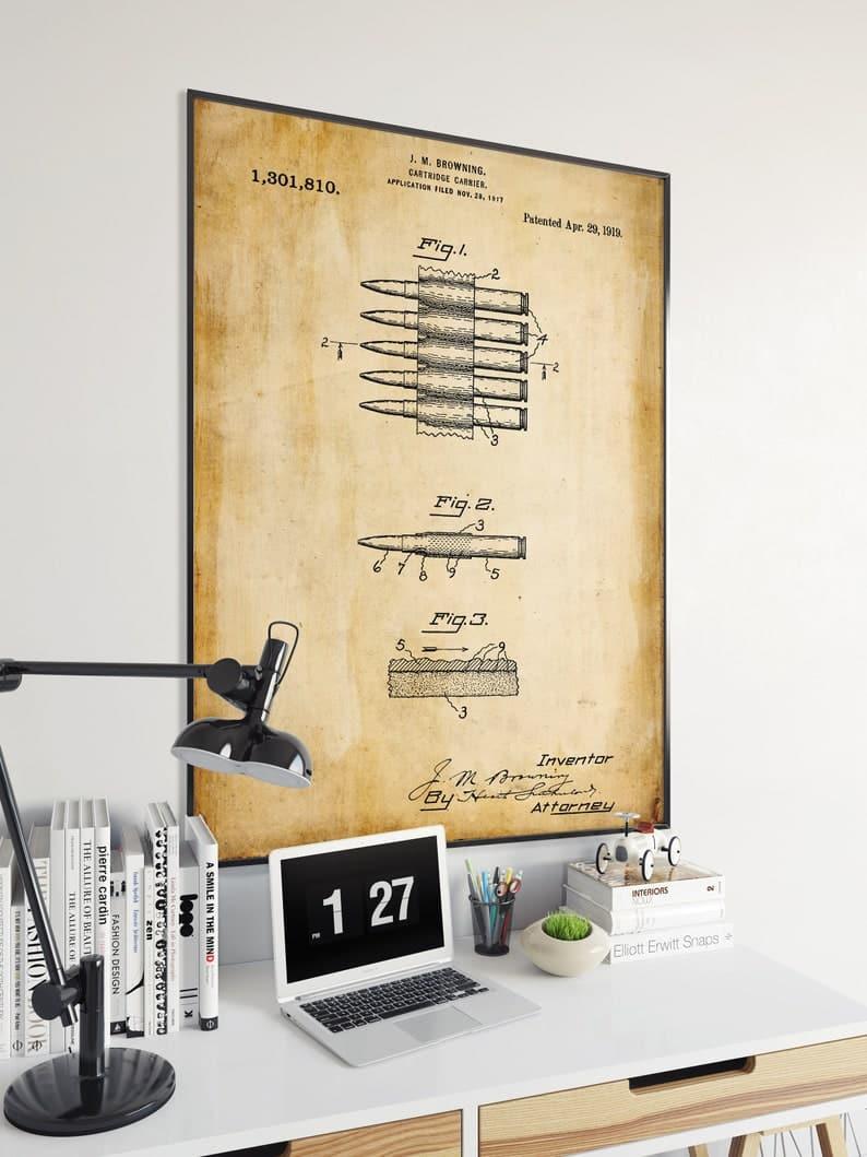 Bullet Patent Print| Framed Art Print