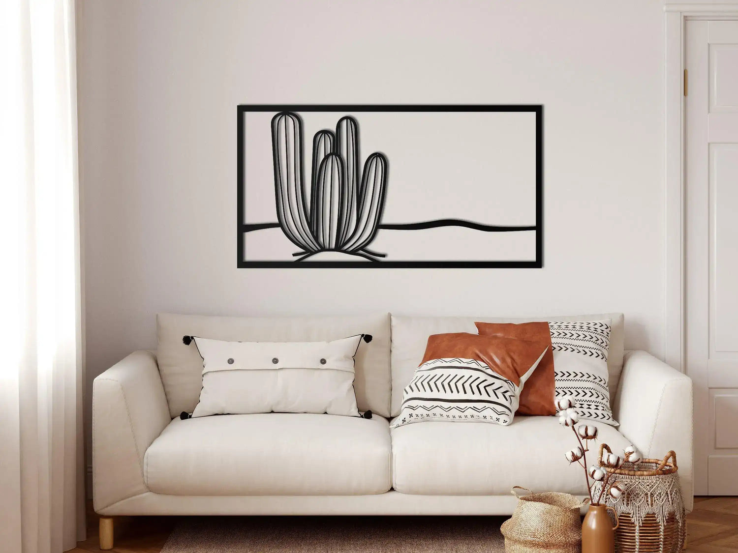 Cactus Metal Wall Decor