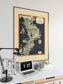 Calabria Map Print| Art History - MAIA HOMES