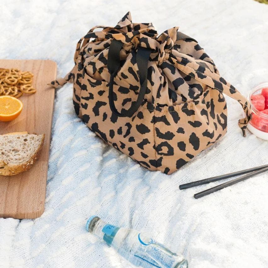 Calpak Cheetah Print Insulated Lunch Bag