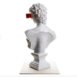 Censored David's Bust Contemporary Art Sculpture