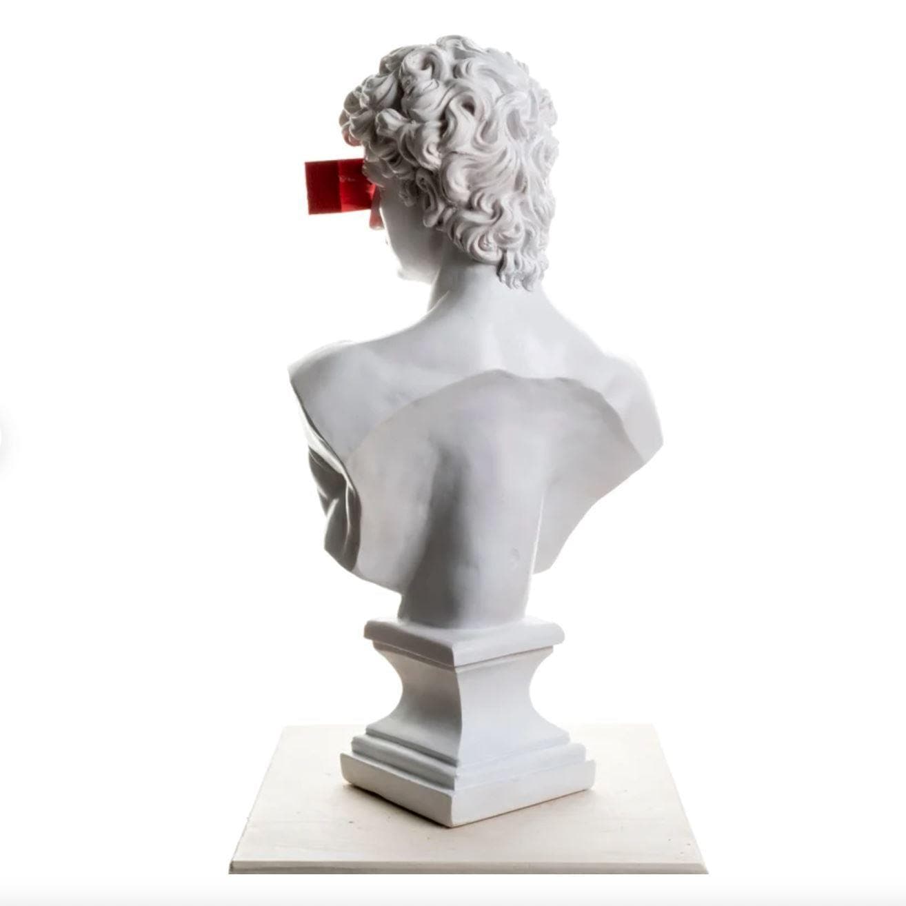 Censored David's Bust Contemporary Art Sculpture