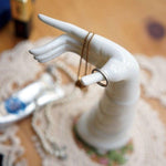 Ceramic Hand Figurine Jewelry Holder