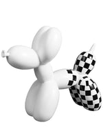 Checkered Balloon Dog Figurine