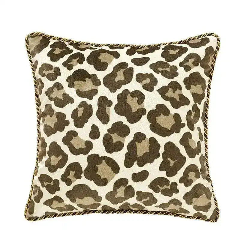 Cheetah Wild Cat Decorative Velvet Throw Pillow Cover with Tassels Wild Print
