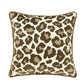 Cheetah Wild Cat Decorative Velvet Throw Pillow Cover with Tassels - MAIA HOMES