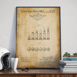 Chess Pieces Board Game Poster Print