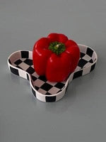 Chic Checkers Ceramic Bowl C