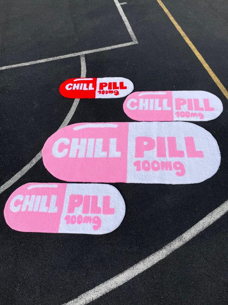 Chill Pill Oval Tufted Rug