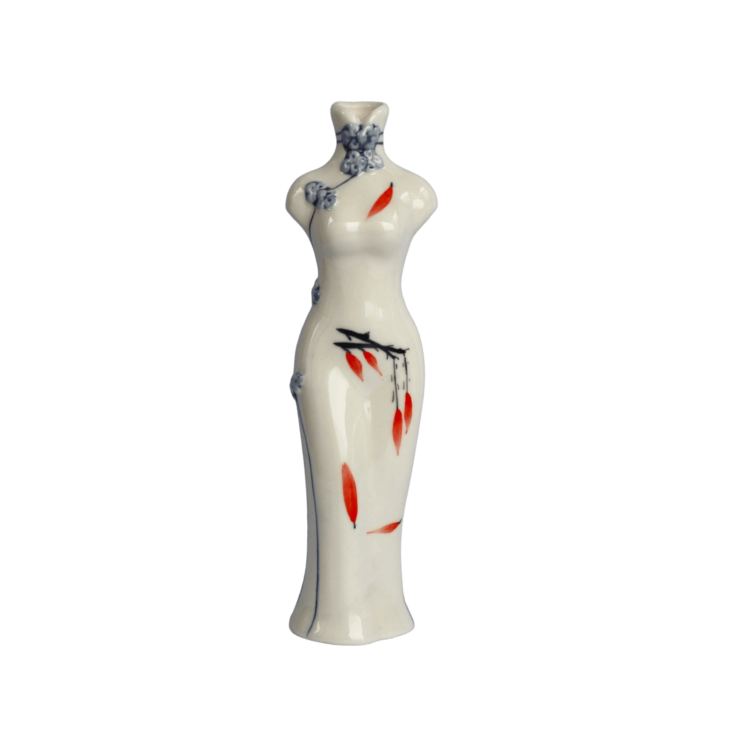 Chinese Chi-Pao Dress Ceramic Figurine - MAIA HOMES