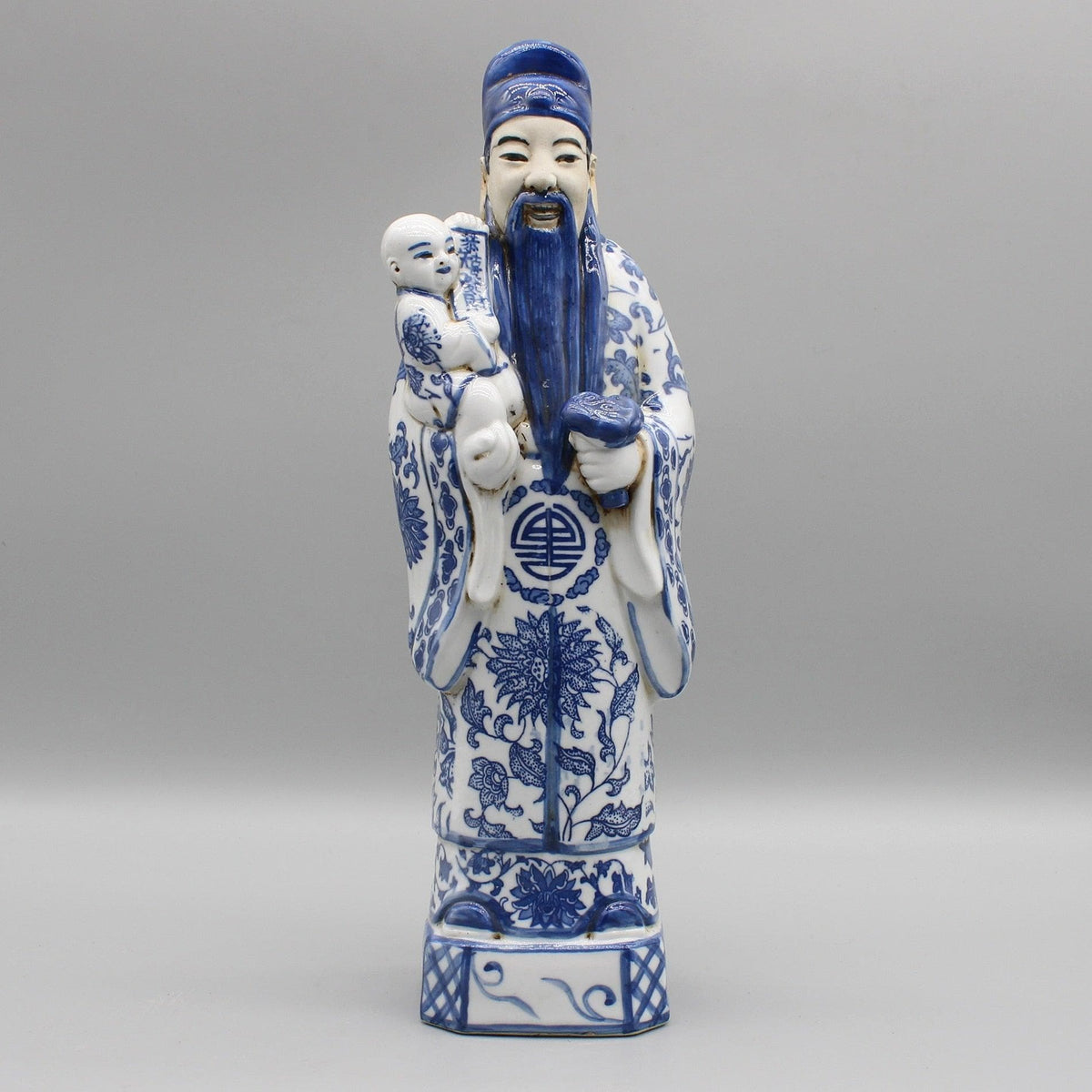 Chinese Gods Hand Painted Ceramic Figurines God of fortune