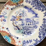 Chinese Western-Inspired Porcelain Plate