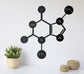 Chocolate Symbol Theobromine Molecule Metal Wall Decor - MAIA HOMES