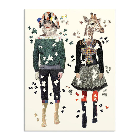 Christian Lacroix Heritage Collection Love Who You Want Set of Two Shaped Jigsaw Puzzles - MAIA HOMES