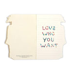 Christian Lacroix Love Who You Want Die Cut Notebook - Harlequin & Giraffe