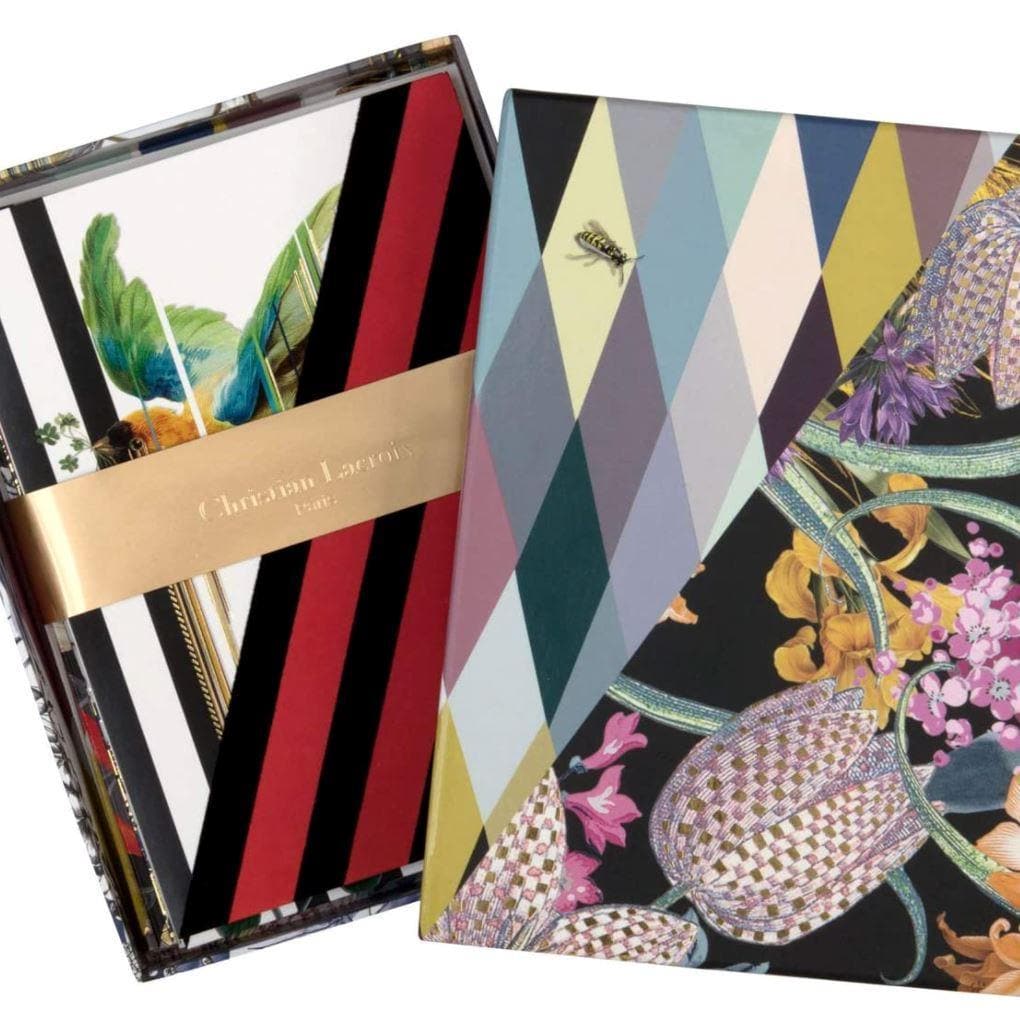 Christian Lacroix Orchid's Mascarade Notecard Set - MAIA HOMES