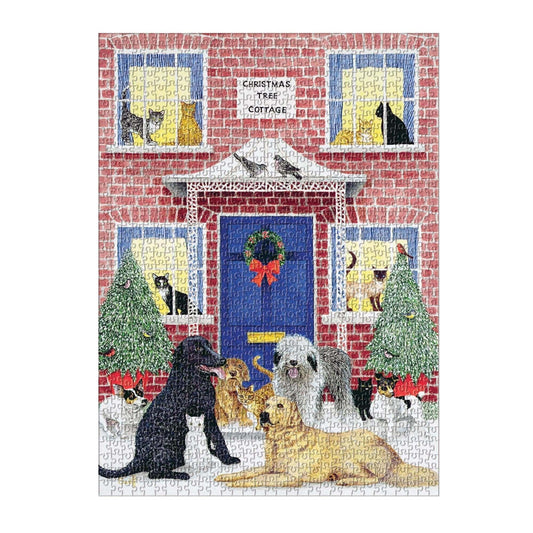 Christmas Cottage 1000 Piece Jigsaw Puzzle - MAIA HOMES
