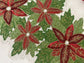 Christmas Flowers and Leaves Beaded Table Runner - MAIA HOMES