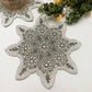 Christmas Snowflakes Beaded Placemat - Set of 2 - MAIA HOMES