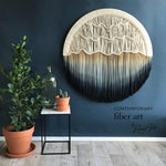 Circular Macrame Wall Hanging - "Seaside" 4XL (Ø 50")