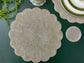 Classic Bead Scalloped Placemat - Silver - MAIA HOMES