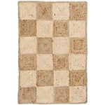 A beautiful Classic Checker Jute Rug in natural color, ideal for transforming your living space. This large area rug features a charming checkerboard pattern, making it perfect for living rooms. The natural tones of the jute material offer a cozy and earthy vibe, fitting well as an 8x10 rug.