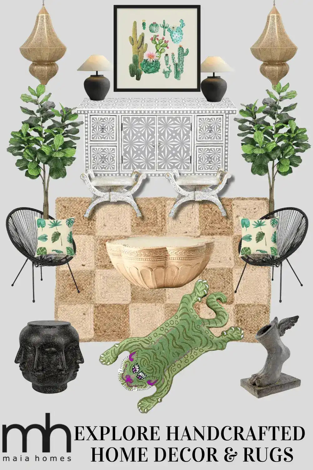 Discover the Classic Checker Jute Rug in a natural color, perfect for adding warmth and texture to your living room. This large area rug offers a stylish checker pattern, ideal for those seeking elegant area rugs for living room spaces. The jute material provides a durable and eco-friendly option, making it a great choice for living room rugs 8x10 in size.