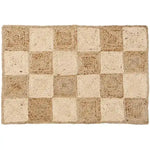This image showcases a Classic Checker Jute Rug in a natural color, perfect for enhancing any living room space. The large area rug features a charming checker pattern, ideal for those seeking stylish area rugs for the living room. Measuring 8x10, this jute rug combines durability with aesthetic appeal, making it a great choice for those looking for living room rugs that are both functional and decorative.