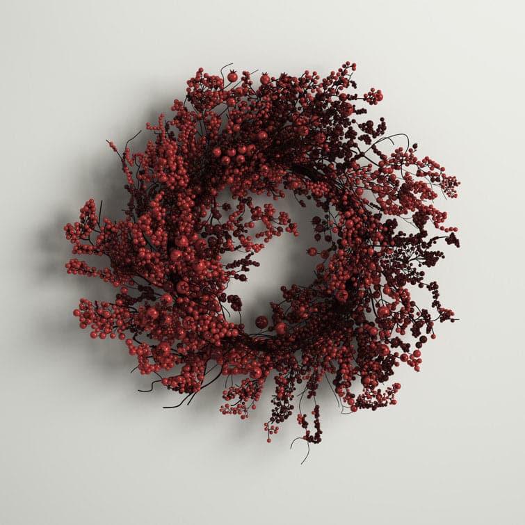 Classic Faux Red Berry Wreath