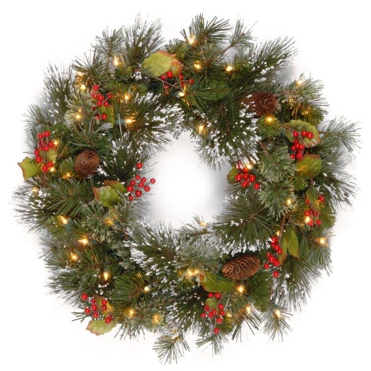 Classic Lighted Wreath