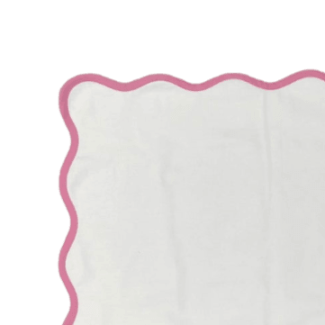 Classic Solid Scalloped Cotton Placemats - MAIA HOMES