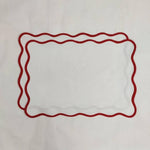 Classic Solid Scalloped Cotton Placemats