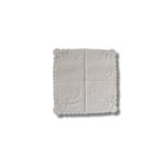 Classic White Embroidered Cotton Napkins