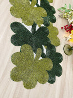 Clover Leaf Shamrock Beaded Table Runner