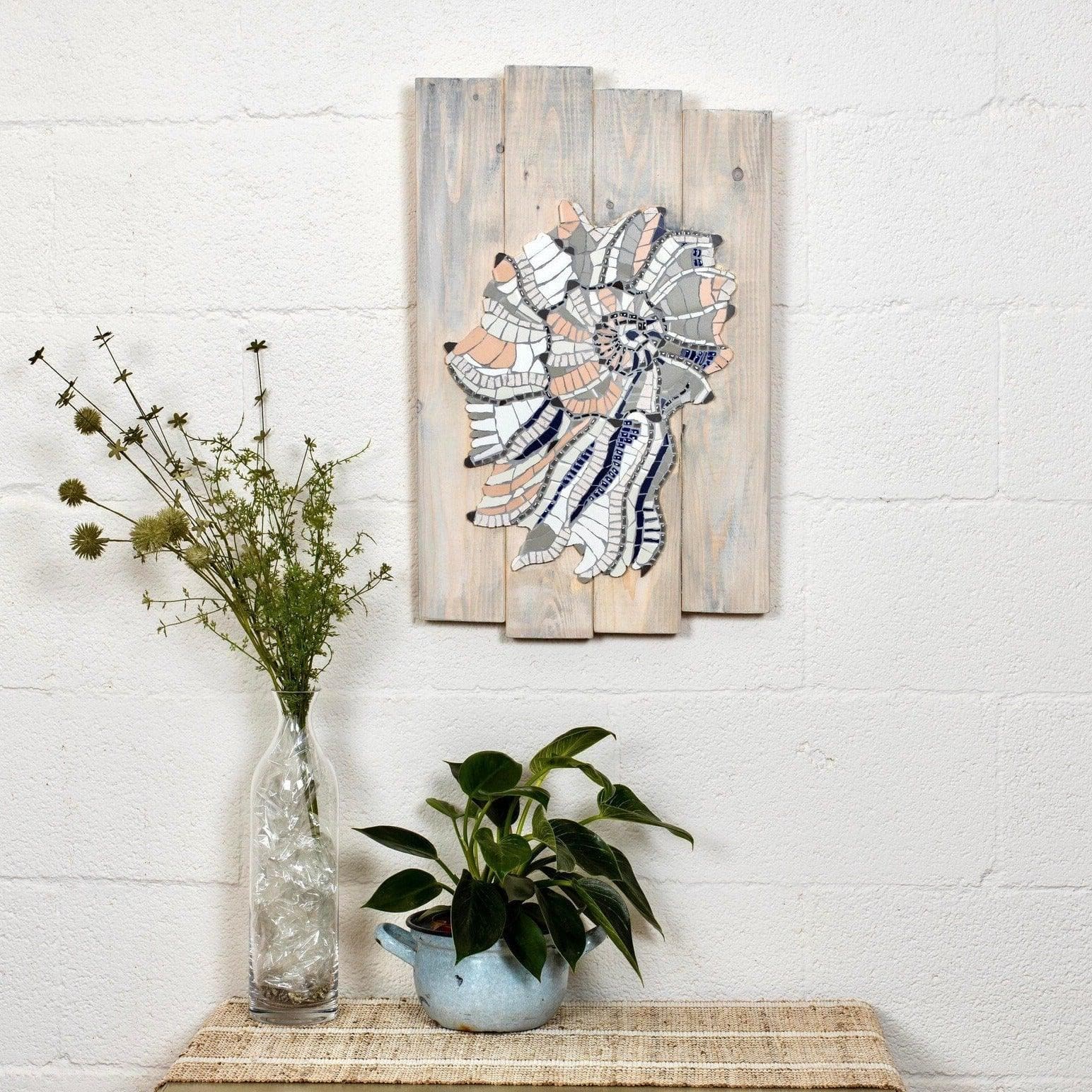 Beautiful handmade Driftwood Seashell Wall Decor