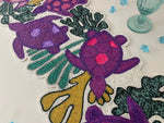Coastal Oceanic Sea Turtle and Coral Beaded Table Runner
