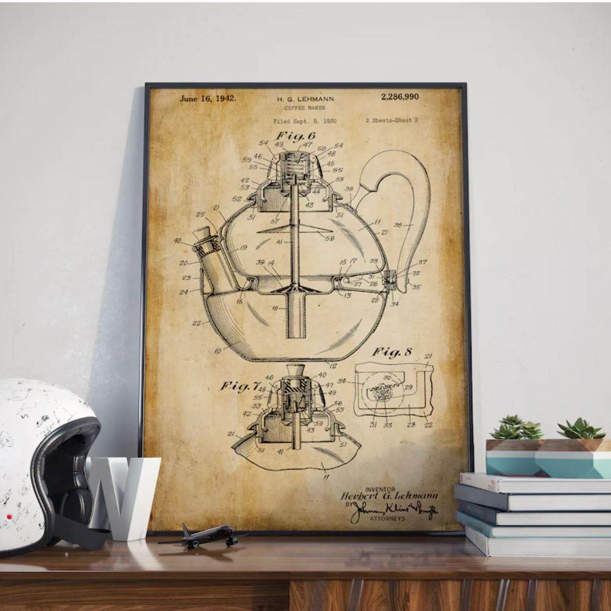 Coffee Pot Patent Poster Print