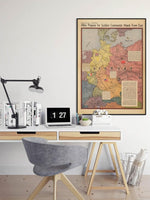 Cold War Map Print| Poster Print