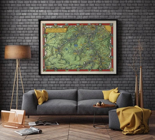 Colne Valley Map Print| Art History - MAIA HOMES