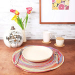 Colorful Braided Placemats - Set of 8