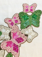 Colorful Butterflies Beaded Table Runner