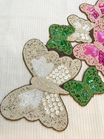 Colorful Butterflies Beaded Table Runner