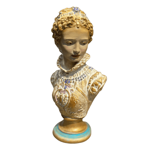 Colorful Queen of France Maria Antoniette Sculpture - MAIA HOMES