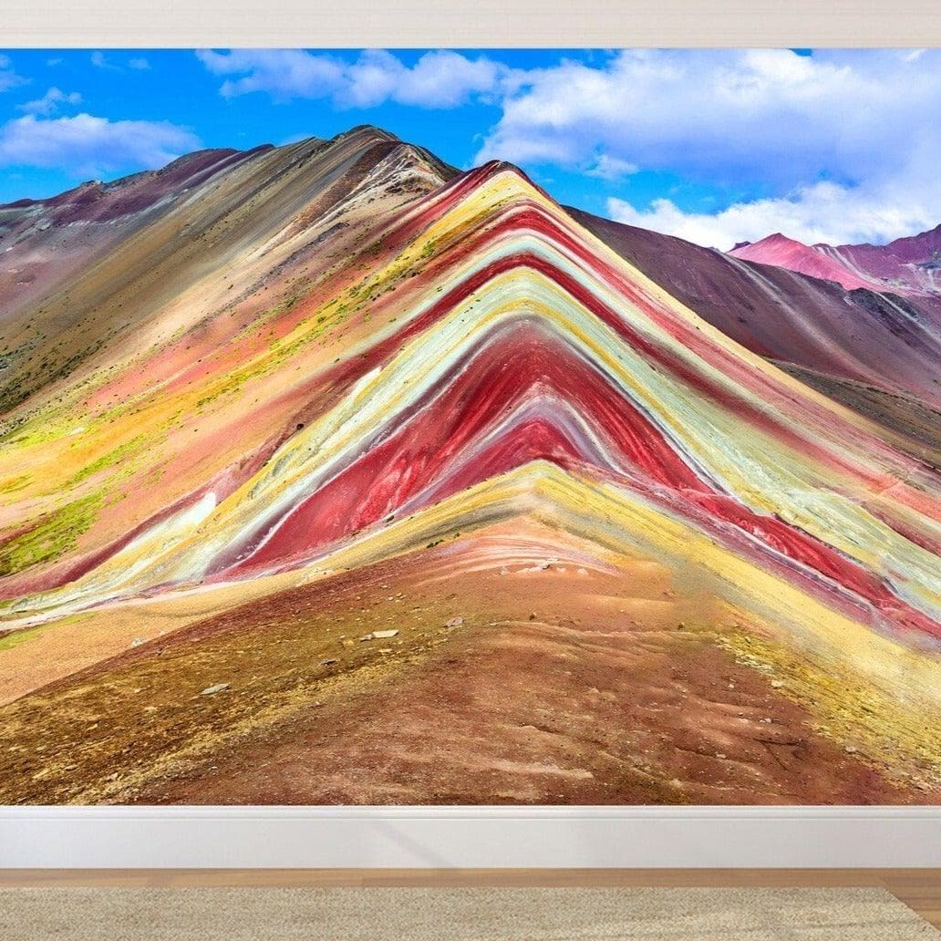 Colorful Rainbow Hills Wall Mural - MAIA HOMES