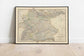 Composite Map of South Western Germany 1861| Old Map Wall Decor - MAIA HOMES