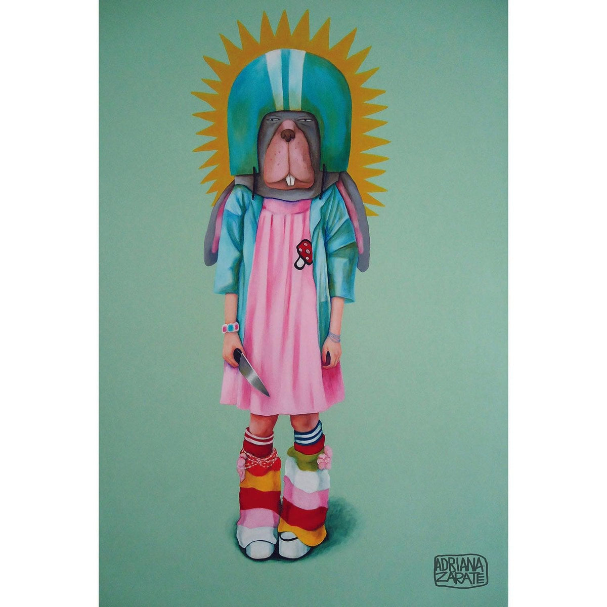 Conejo de la Serie Hard Handy Wall Art