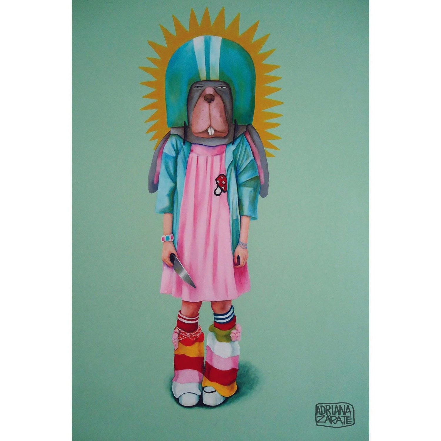 Conejo de la Serie Hard Handy Wall Art